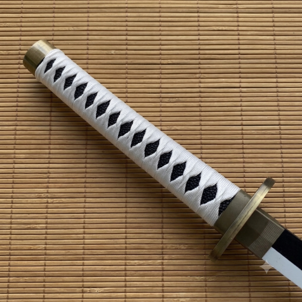 One Piece Rorono Zoro White Wado Ichimonji Cosplay Replica Premium Life Size Wooden Katana [104 CM] || ONE PIECE