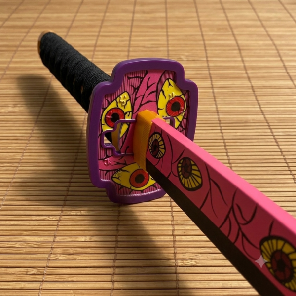 Demon Slayer Kokushibou Cosplay Replica Premium Life Size Wooden Katana [105 CM] || DEMON SLAYER