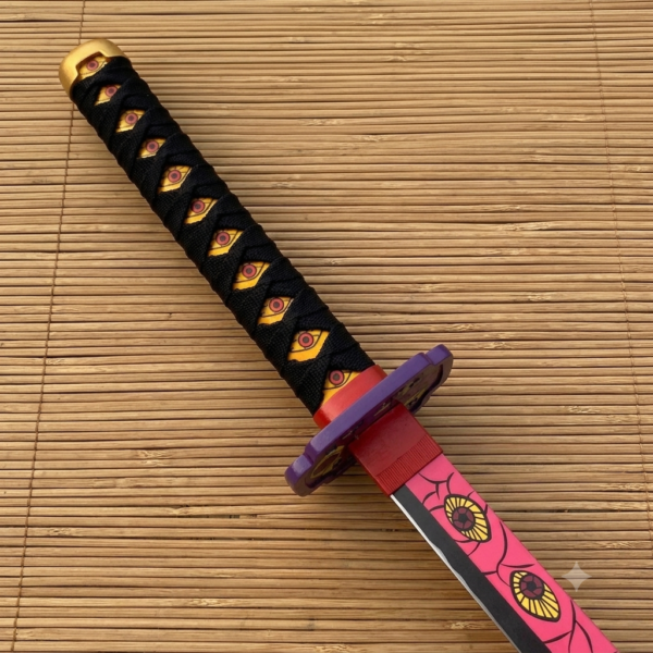 Demon Slayer Kokushibou Cosplay Replica Premium Life Size Wooden Katana [105 CM] || DEMON SLAYER
