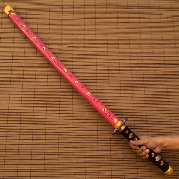 Demon Slayer Kokushibou Cosplay Replica Premium Life Size Wooden Katana [105 CM] || DEMON SLAYER