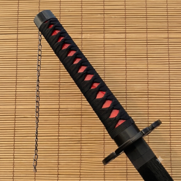Bleach Ichigo Tensa Zangetsu V2 Cosplay Replica Premium Life Size Wooden Katana [104 CM] || BLEACH