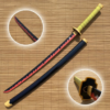Demon Slayer Yoriichi Tsugikuni iconic Cosplay Replica Premium Life Size Wooden Katana [104 CM] || DEMON SLAYER