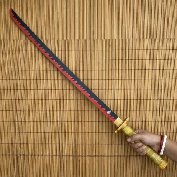 Demon Slayer Yoriichi Tsugikuni iconic Cosplay Replica Premium Life Size Wooden Katana [104 CM] || DEMON SLAYER