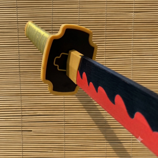 Demon Slayer Yoriichi Tsugikuni iconic Cosplay Replica Premium Life Size Wooden Katana [104 CM] || DEMON SLAYER