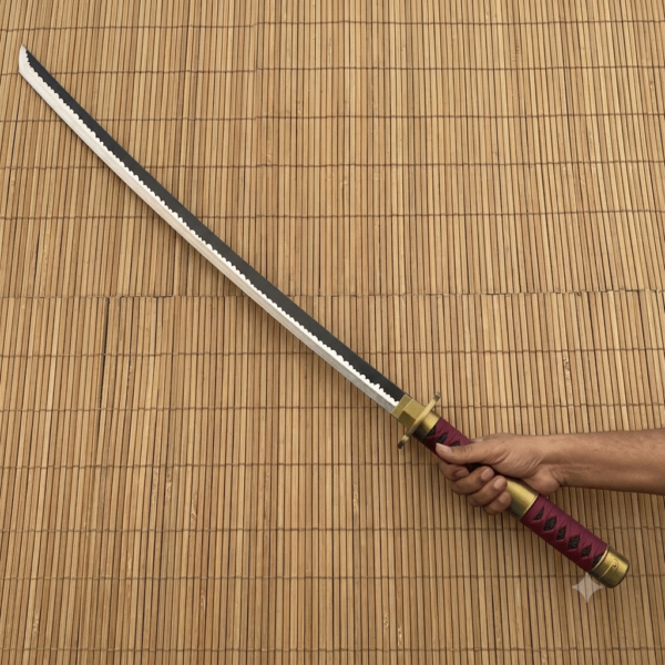 One Piece Red Sandai Kitetsu Zoro Cosplay Replica Premium Life Size Wooden Katana [104 CM] || ONE PIECE