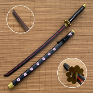 One Piece Rorono Zoro Black Shusui Cosplay Replica Premium Life Size Wooden Katana [104 CM] || ONE PIECE