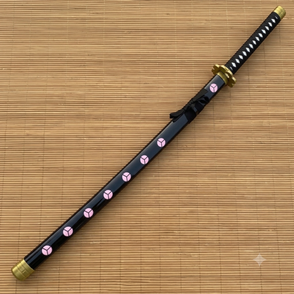 One Piece Rorono Zoro Black Shusui Cosplay Replica Premium Life Size Wooden Katana [104 CM] || ONE PIECE