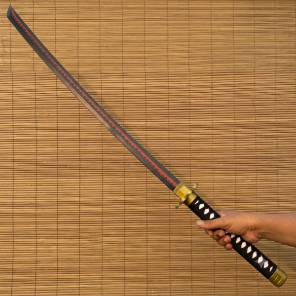 One Piece Rorono Zoro Black Shusui Cosplay Replica Premium Life Size Wooden Katana [104 CM] || ONE PIECE