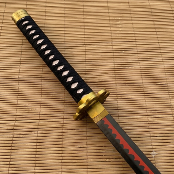 One Piece Rorono Zoro Black Shusui Cosplay Replica Premium Life Size Wooden Katana [104 CM] || ONE PIECE