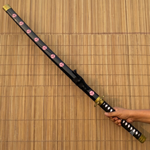 One Piece Rorono Zoro Black Shusui Cosplay Replica Premium Life Size Wooden Katana [104 CM] || ONE PIECE