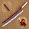 Demon Slayer Kyojuro Rengoku Cosplay Replica Premium Life Size Wooden Katana [104 CM] || DEMON SLAYER