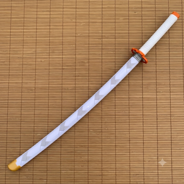 Demon Slayer Kyojuro Rengoku Cosplay Replica Premium Life Size Wooden Katana [104 CM] || DEMON SLAYER