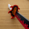 Demon Slayer Kyojuro Rengoku Cosplay Replica Premium Life Size Wooden Katana [104 CM] || DEMON SLAYER