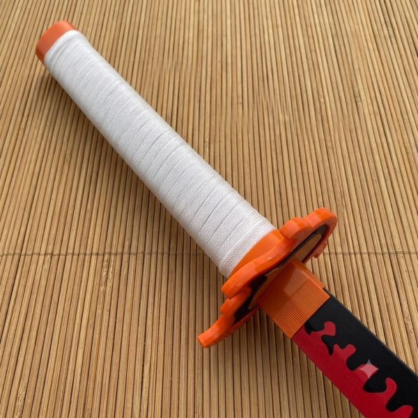 Demon Slayer Kyojuro Rengoku Cosplay Replica Premium Life Size Wooden Katana [104 CM] || DEMON SLAYER