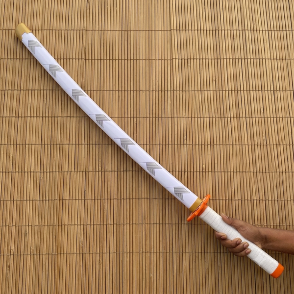Demon Slayer Kyojuro Rengoku Cosplay Replica Premium Life Size Wooden Katana [104 CM] || DEMON SLAYER