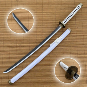 One Piece Rorono Zoro White Wado Ichimonji Cosplay Replica Premium Life Size Wooden Katana [104 CM] || ONE PIECE