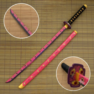 Demon Slayer Kokushibou Cosplay Replica Premium Life Size Wooden Katana [105 CM] || DEMON SLAYER