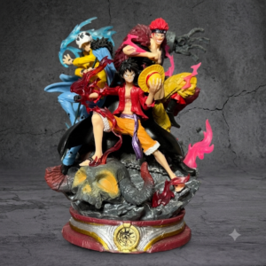One Piece "Three Captains" Diorama Statue Luffy, Law & Kid Wano Arc Battle Action Figure PVC [ 22 CM ] || ONE PIECE