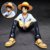 One Piece Monkey D. Luffy Sitting In white Dress with Epic Hat PVC Action figure || ONE PIECE