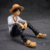 One Piece Monkey D. Luffy Sitting In white Dress with Epic Hat PVC Action figure || ONE PIECE